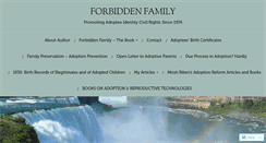 Desktop Screenshot of forbiddenfamily.com