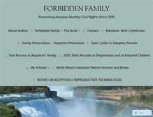 Tablet Screenshot of forbiddenfamily.com